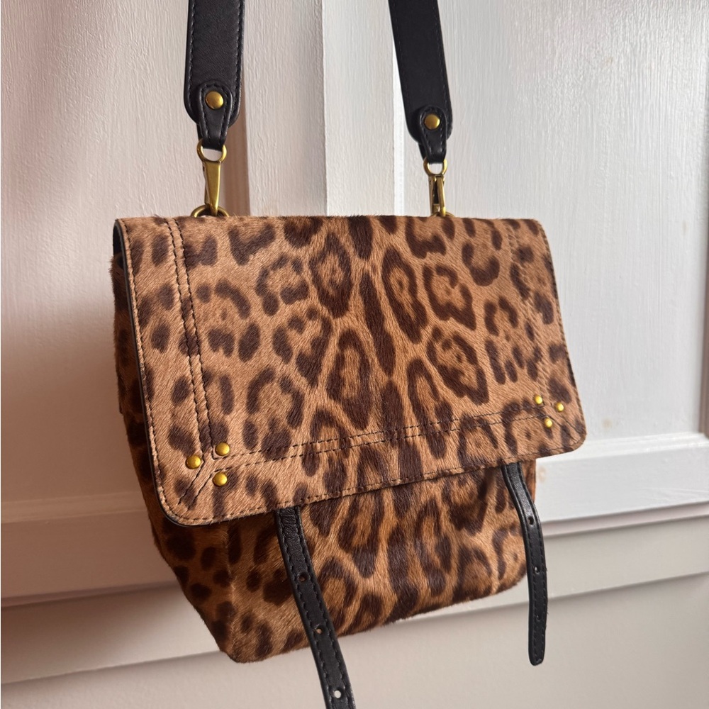Jerome Dreyfuss Leopard Print Crossbody Bag